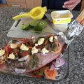 El cooksnap de Jaime Davila Cubillos cuando hizo Pargo asado al horno.