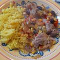 El cooksnap de Ana Laura Estevez Elgue cuando hizo Bondiola a la cerveza con arroz blanco al pesto.