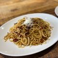 Kanaaneko 's cooksnap of when they made Anchovy and tomato bucatini pasta.