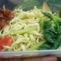 Cooksnap dari Ika Azni untuk resep Mie Ayam Hijau/Ijo Homemade