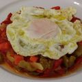El cooksnap de Mari J. cuando hizo Pisto con huevo.