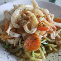El cooksnap de Lara Aragon " El SARAO DE LARA" cuando hizo Spaguetti de calabacín.