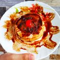 anjli Vahitra's cooksnap of when they made Eggless Pancake Cereals.