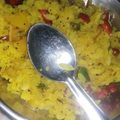 Anushi Jain's cooksnap of when they made Poha.