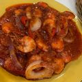 Cooksnap Aina Fatyni semasa beliau membuat Udang masak Sambal (Shrimp/Prawn).
