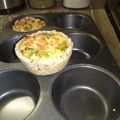 El cooksnap de Jessi cuando hizo Tartitas de brócoli.