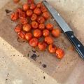 El cooksnap de Marieta cuando hizo Tomates cherry confitados.
