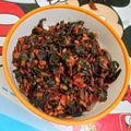  Mrinalini Sinha का कुकस्नैप जब उन्होंने मूँग दाल और लाल माठ का साग (Moong Dal aur Lal Math ka saag recipe in Hindi) बनाया था।