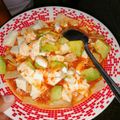 El cooksnap de Natali Cruz cuando hizo Sopa de tortilla con chipotle.