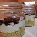 El cooksnap de Lu Dlk cuando hizo Cheesecake de avena y coco saludable en frasco. Receta Original de Geri. Postre light.
