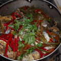 El cooksnap de Lourdes Mareco cuando hizo Chupín de bagre al disco de arado.