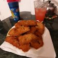 El cooksnap de Ayelen Moris cuando hizo Milanesas de berenjenas rellenas de jamón y queso.