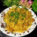 kavita meena का कुकस्नैप जब उन्होंने सोयाबीन पुलाव (soya bean pulao reicpe in Hindi) बनाया था।