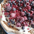 El cooksnap de Carla cuando hizo Pavlova.