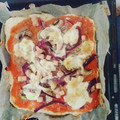 El cooksnap de Pablo cuando hizo Pizza fit proteica.