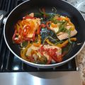 El cooksnap de maraiza12 cuando hizo Salmón con pimientos.