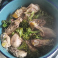 El cooksnap de Viika cuando hizo Pollo con brócoli y papa.