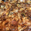 El cooksnap de Alícia Peñarroja Castellet cuando hizo Col con bacon y setas.