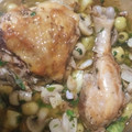 El cooksnap de isabel maloum cuando hizo 142. Contramuslos con patatas y alcachofas.
