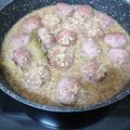 El cooksnap de Gloria cuando hizo Albóndigas con salsa de almendras fritas.