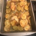 El cooksnap de Ale Ayala cuando hizo Pollo al horno con papas.