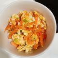 Claire Hung 的 甜甜的～無生味(∩´∀`∩)紅蘿蔔炒蛋 cooksnap