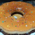 El cooksnap de adriana cuando hizo Torta chocoflan muy fácil a baño María.