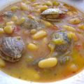 El cooksnap de Chefi Martinez cuando hizo Fabes con almejas asturianas.