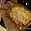 Cooksnap από Λούκουλος84 στη συνταγή Σολωμός με πατάτες στη λαδόκολλα
