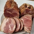 Ferenc Kalla Cooksnap-ja, amikor elkészítette a(z) Húsvéti füstölt csülök és kötözött sonka főzése receptet.