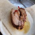 El cooksnap de Brenda Lerena cuando hizo Pierna De Cordero Al Jugo.