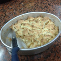 El cooksnap de Soraya Silva cuando hizo Crumble de manzana.