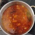 El cooksnap de Pepe Copa cuando hizo Potaje estofado de garbanzos con chorizo y morcilla de Ronda.