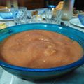 El cooksnap de paquisantiago cuando hizo Salmorejo de manzana.
