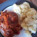 El cooksnap de Geronimo Gabriel Diaz cuando hizo Chorizos a la pomarola con puré.