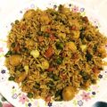 Sudipa Gope's cooksnap of when they made Masala Matar pulao.