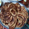 bbearni Cooksnap-ja, amikor elkészítette a(z) Banános áfonyás zabpehelypalacsinta receptet.
