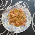 El cooksnap de stegui dominlama cuando hizo Spaguettis de calabacín con gambas y queso Parmesano.