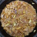 El cooksnap de Carlos Bernardino cuando hizo Bistec de puerco con cebolla y papas en salsa de jitomate.