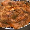 El cooksnap de Arianne cuando hizo Salmón marinado casero.
