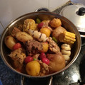 El cooksnap de Thoik cuando hizo Cocido boyacense.