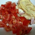 El cooksnap de Noe Carmagnola cuando hizo omelette de huevo con queso y jamón.