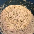 El cooksnap de Enne Sota cuando hizo Spaghetti Verde Poblano.