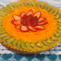 El cooksnap de ponce jesica cuando hizo Tarta de frutas con crema chantilly.