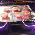 Greg Desrosier's cooksnap of when they made low calorie baked parmasean tomatoes.