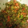 El cooksnap de Sergio Friz cuando hizo Ensalada de nopal a la mexicana.