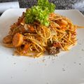 LinhLinh's cooksnap of when they made Mì Ý (Spaghetti) Sốt Bò Bằm Bolognese.