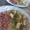 El cooksnap de Adry cuando hizo Pollo con verdolagas en salsa verde.