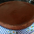 El cooksnap de Cristina Flores cuando hizo Tarta de queso y chocolate.