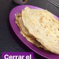 El cooksnap de Nati Vargas cuando hizo Panqueques.